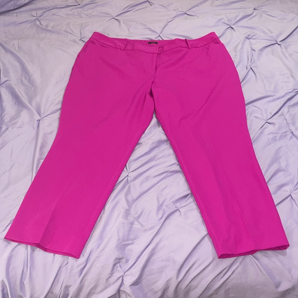 Vibrant Purple/Fucshia Slim Fit Ankle Length Pants